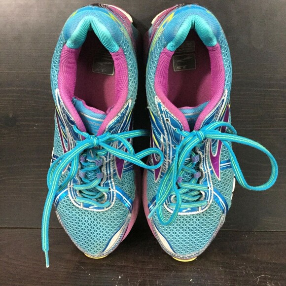 Brooks Adrenaline GTS 15-Women Sz 10.5(B) Blue Running Jogging Shoes 1201741B498 - Picture 4 of 9